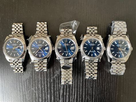 Gen, VSF, Clean, GM and AR, 41mm blue datejust detailed 